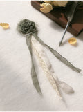 Rose Brooch Green
