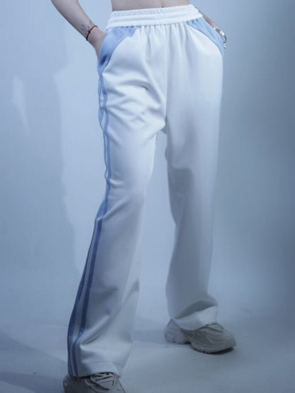 Hellblaue und weiße Tenshi Kaiwai-Pulloverhose