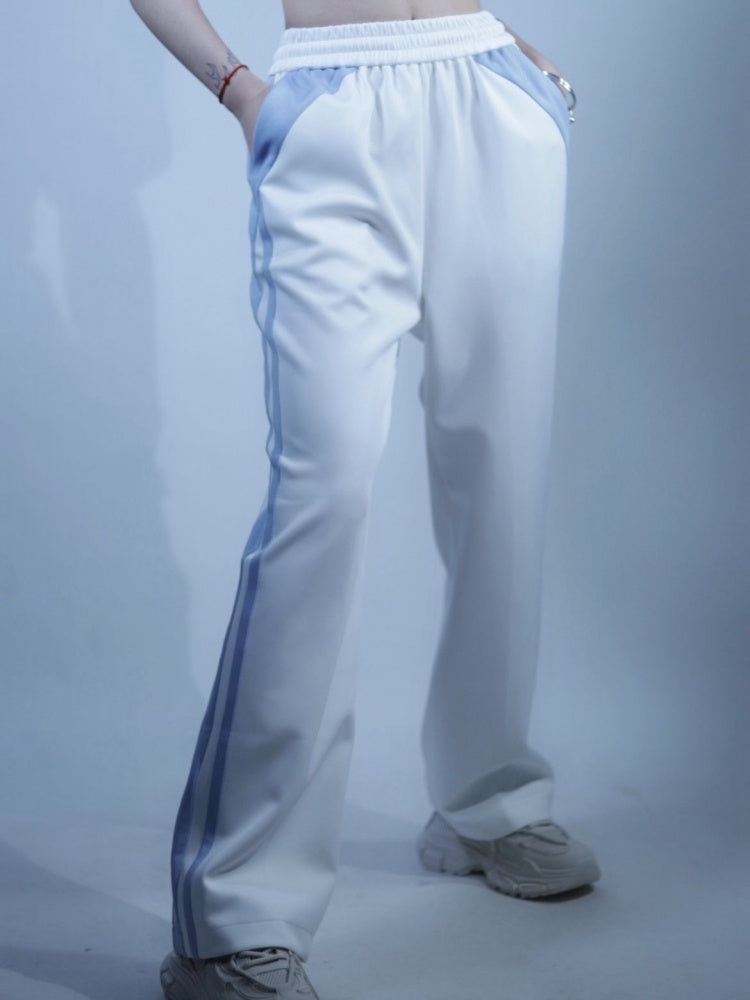 Hellblaue und weiße Tenshi Kaiwai-Pulloverhose