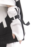 Black Strap Sleeves White Design and
