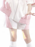 Rosa und Shorts Weiß