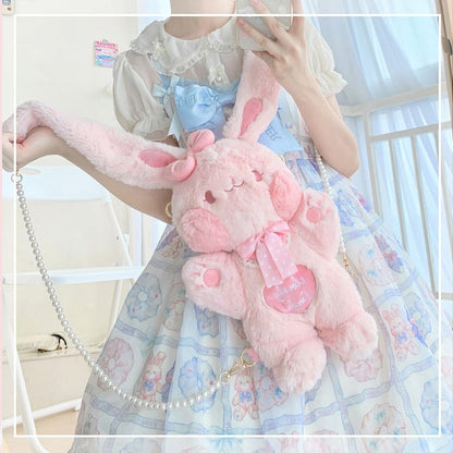 Rabbit Candy Crossbody Plush Rabbit-Shaped