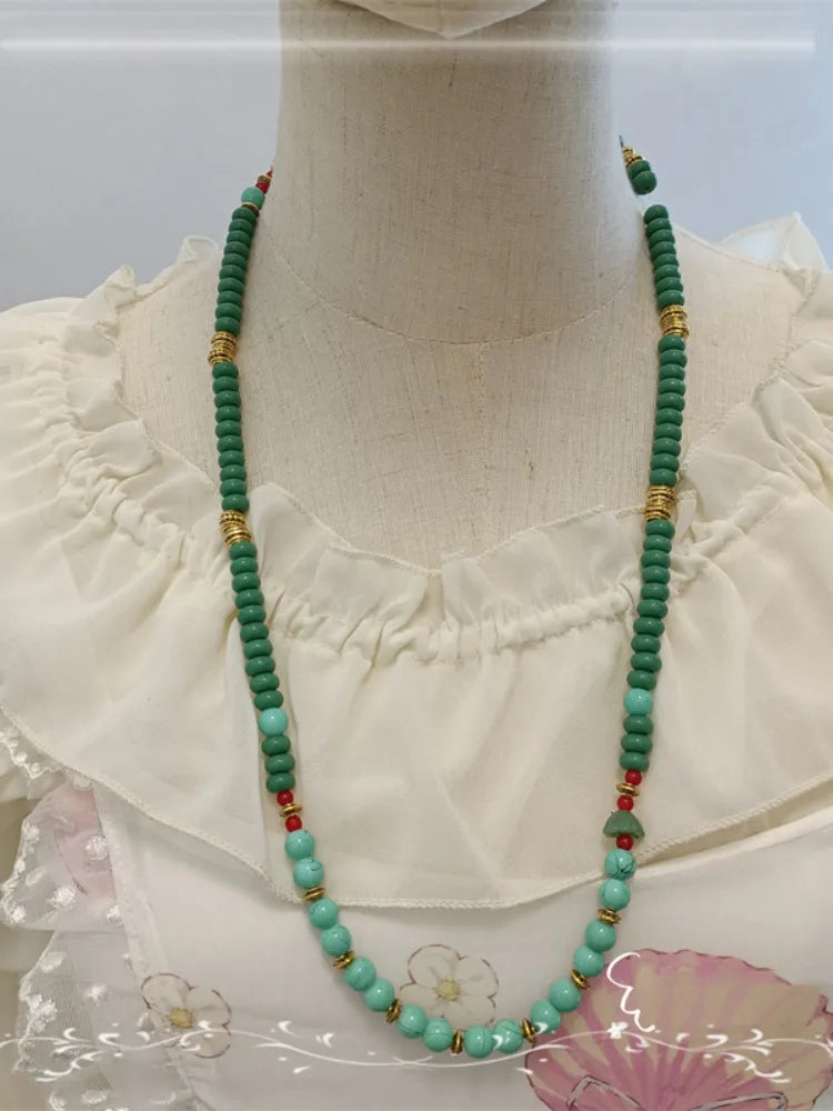 クリアランス-小さなネックレスビーズロリータゾンビQi