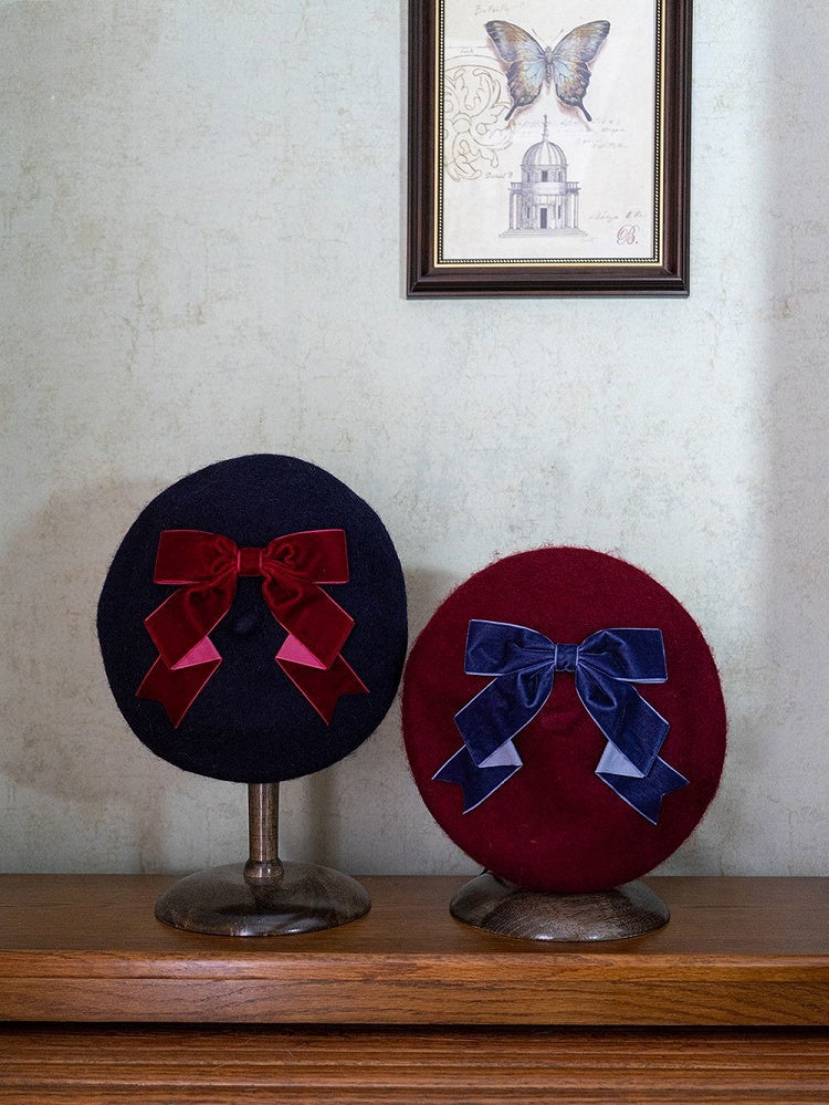 Poynt Manor Bow Beret Big