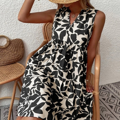 Women's Mini Dress Floral Dress Print Dress Classic Modern