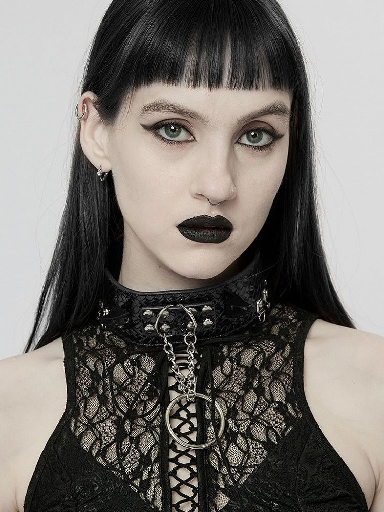 Black Punk Python Grain Choker - Punk Rave
