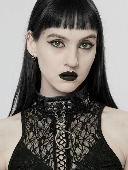 Black Punk Python Grain Choker - Punk Rave