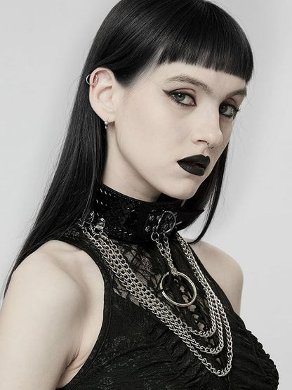 Black Punk Python Grain Choker - Punk Rave