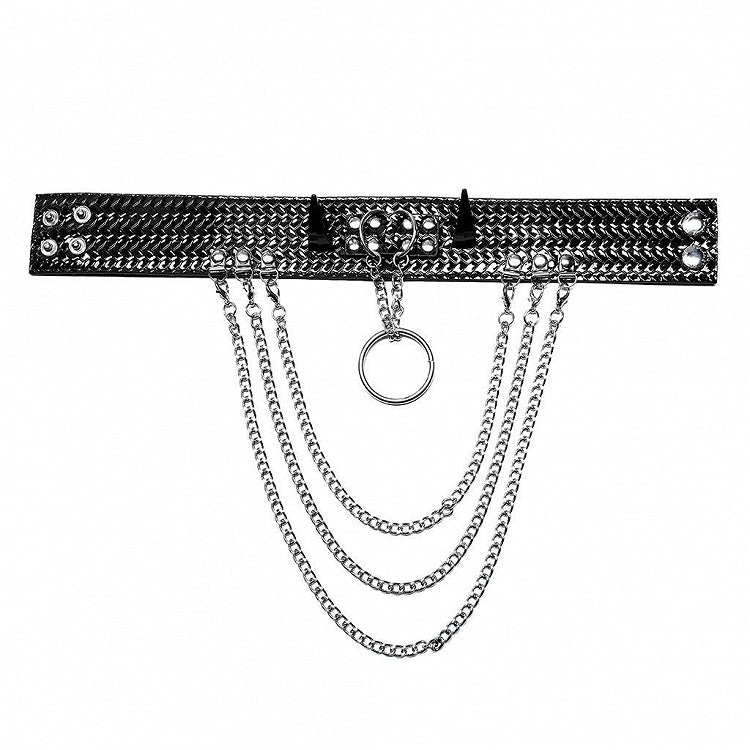 Black Punk Python Grain Choker - Punk Rave
