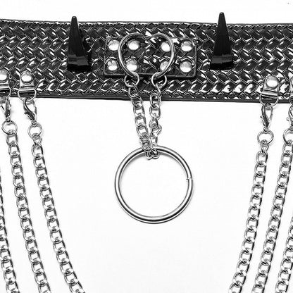 Black Punk Python Grain Choker - Punk Rave