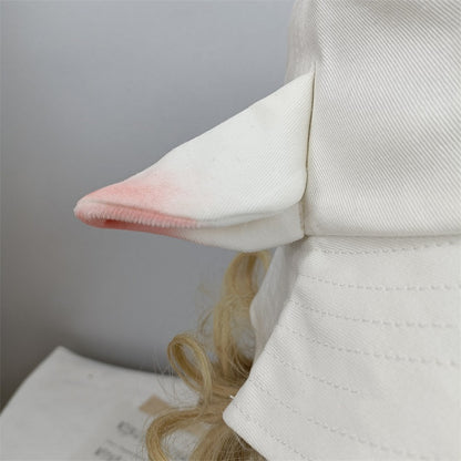 White / Milk Hat Black Ear Tea Design Lamb Bucket