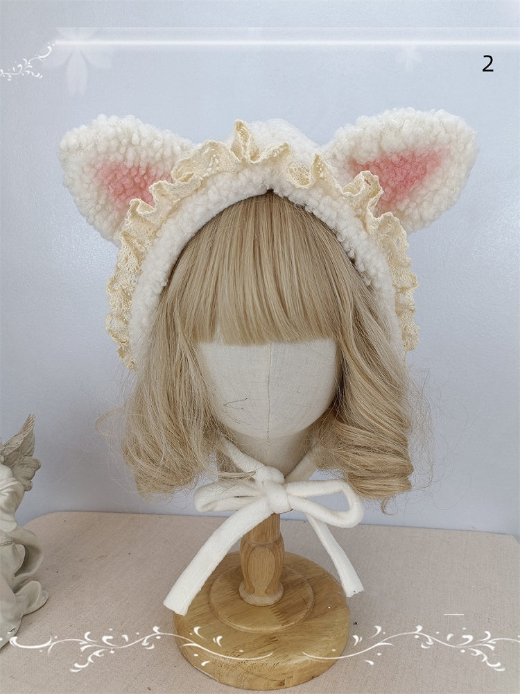 Cat Hat Sweet Plush Design Ear