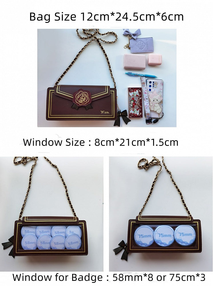 Envelope Beige Bag Crossbody Design Ita Rose Shaped