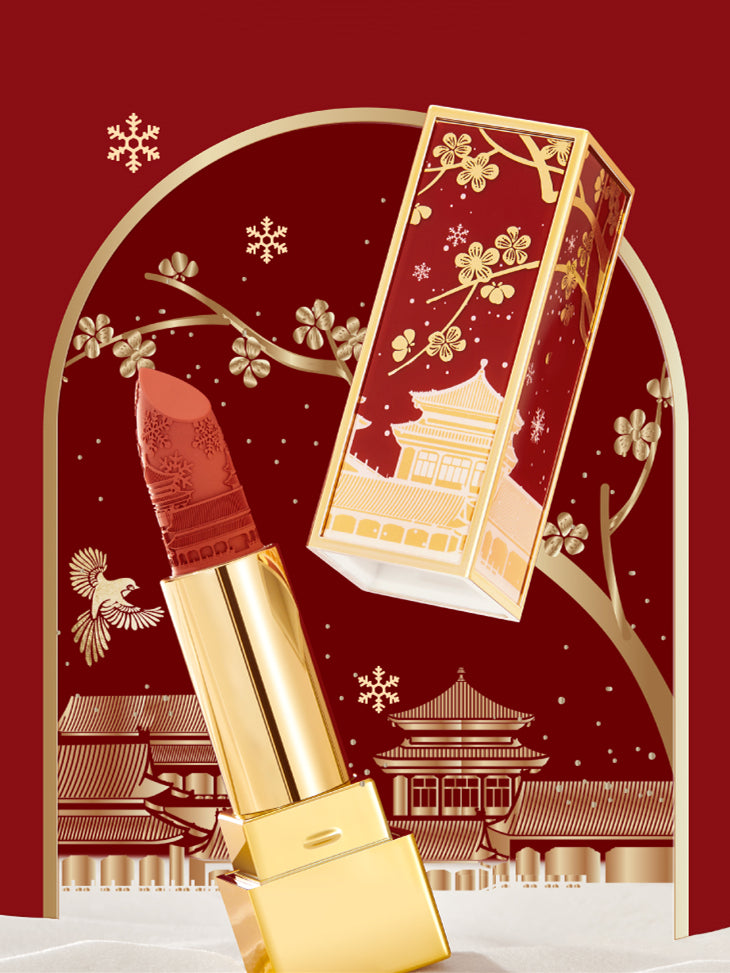 Lippenstift „Forbidden City“ mit geprägtem Matt-Finish