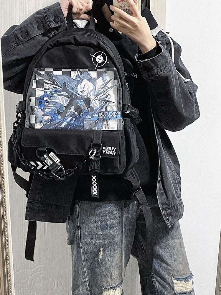 Black Capacity Ita Backpack Large