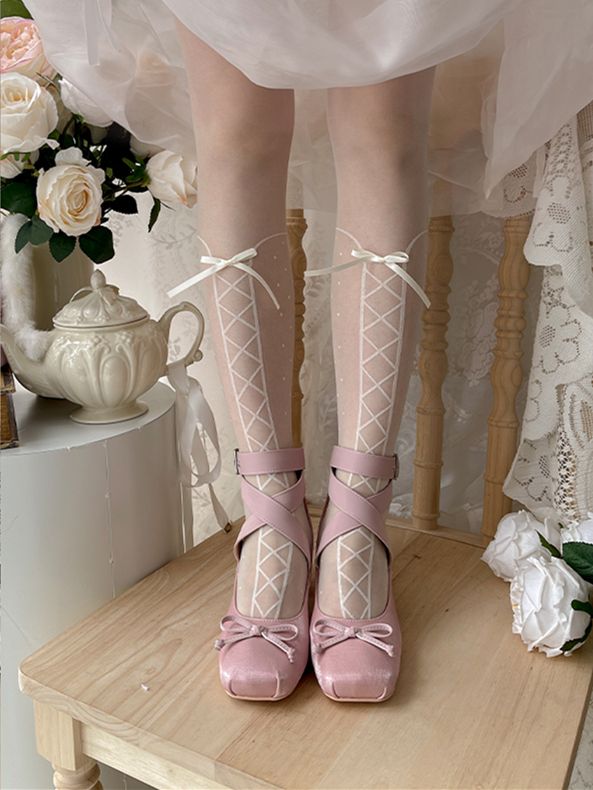 Wickelballettschuhe mit Knöchelriemen aus Satin, elegant, Rosa