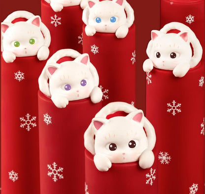 キュートな猫のマット仕上げリップスティック 紫禁城エンボス加工