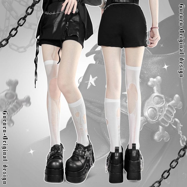 Black Star Hunter Pirates Skull Gothic Platforms