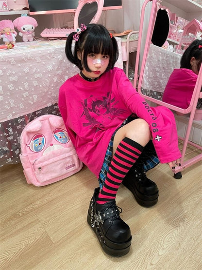 Black Star Hunter Pirates Skull Gothic Platforms