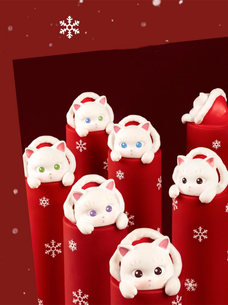 キュートな猫のマット仕上げリップスティック 紫禁城エンボス加工