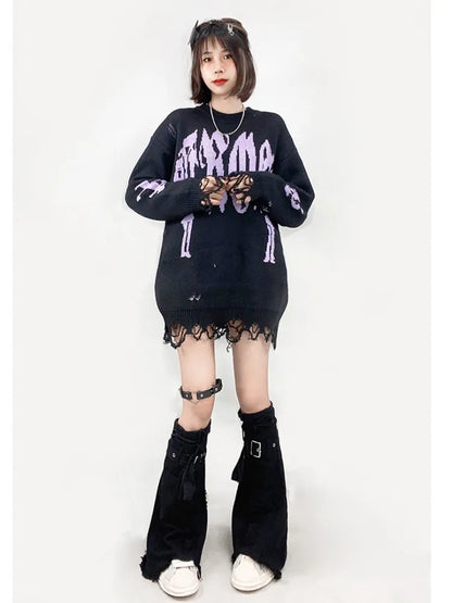 Sleeves Denim Flared Black Design Leg Cross