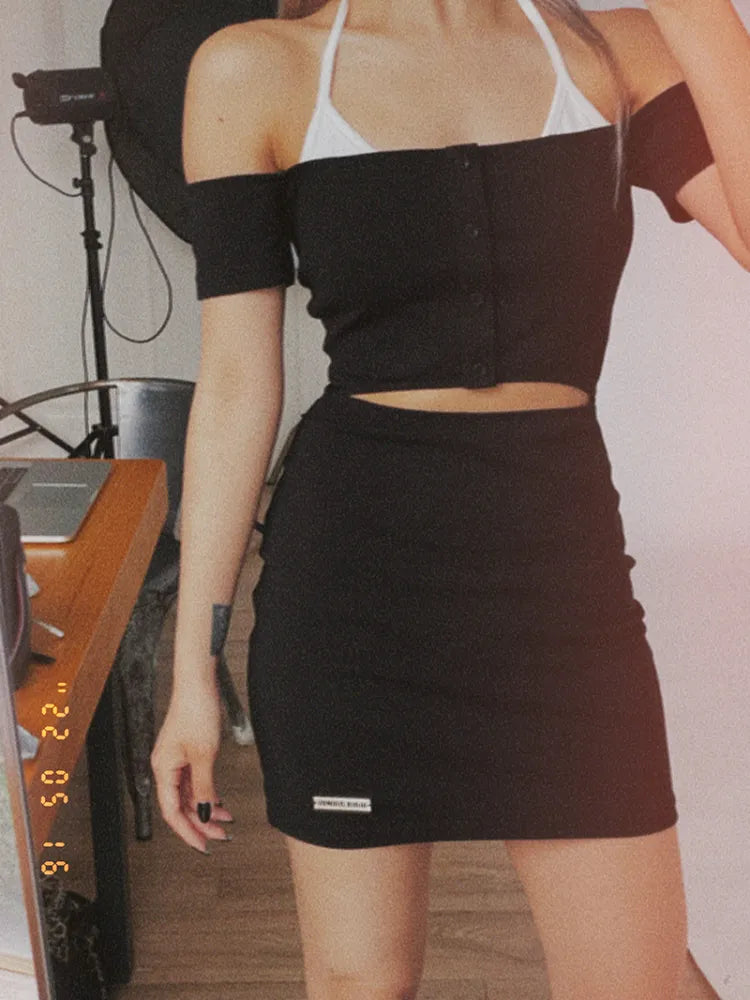 S Taille Kleid Brust Neckholder Ausschnitt Schwarz Ausverkauf 67CM Größe - für