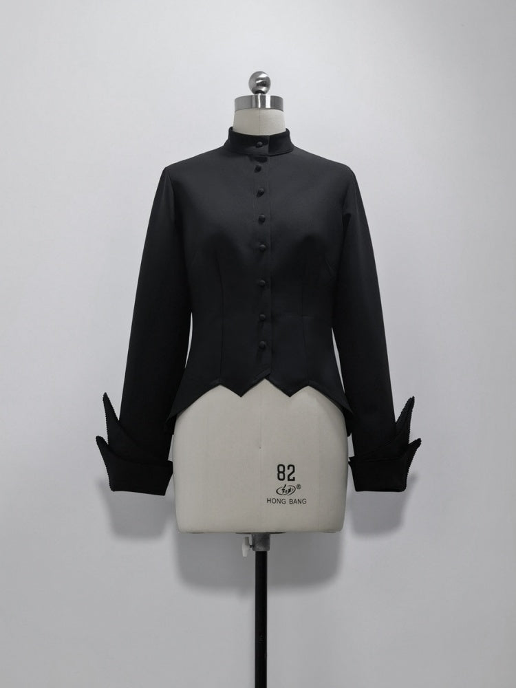 Chemise mode noire Ouji