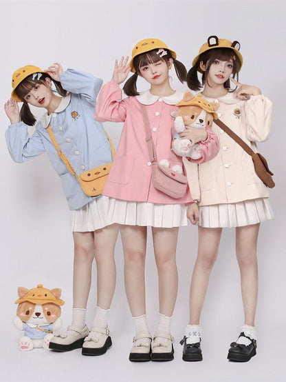 ピンクのウサギの耳のクロスボディ