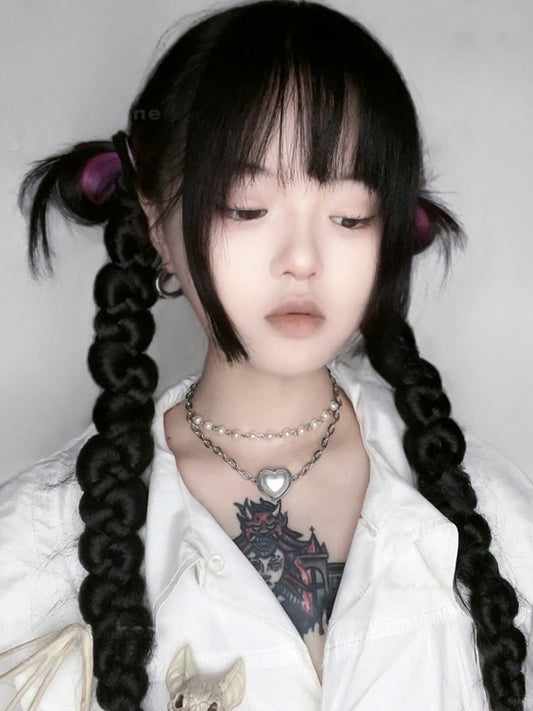 ハートペンダントパールネックレス