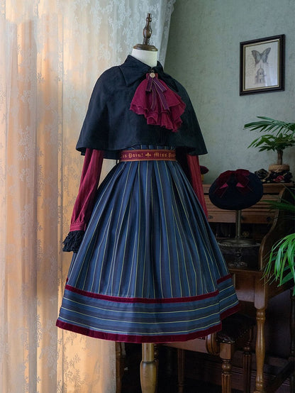 Striped Big four in Otome Style with Lolita – Sash Jumper colors.) Bow Skirt Gothic (Available magical
