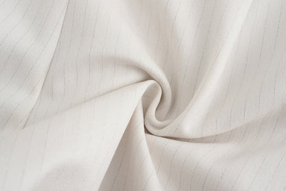 White Ouji Heart Buttons with Fabric Lolita Golden Striped Shorts