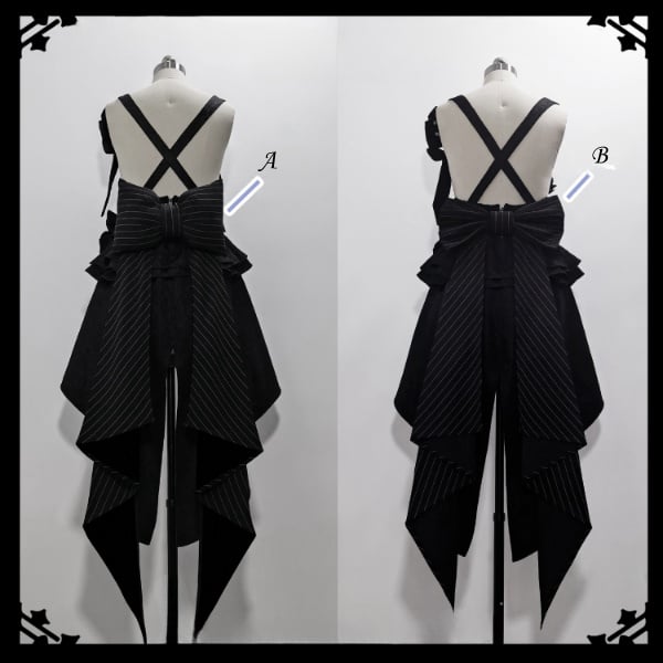 Zug Hase Gestreift Theater Bowknot Schwarz