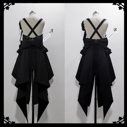 Zug Hase Gestreift Theater Bowknot Schwarz