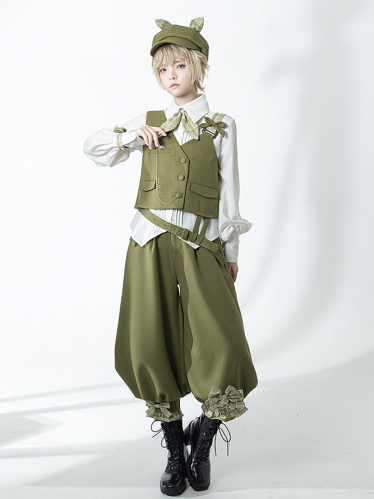 White Ouji Style Blouse from Secret Morning Post with Lolita Charm - Princess Chronicles