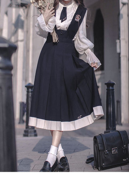 Buchstaben Dunkelblau Stickerei Abzeichen