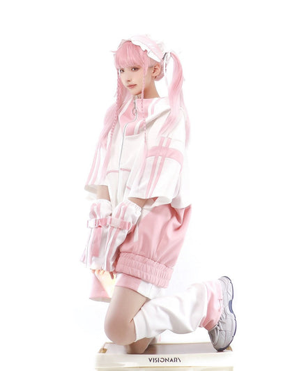 Pink and Shorts White