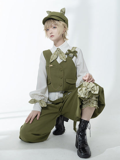 Ouji Lolita Shirt White Secret Morning Post - Princess Chronicles