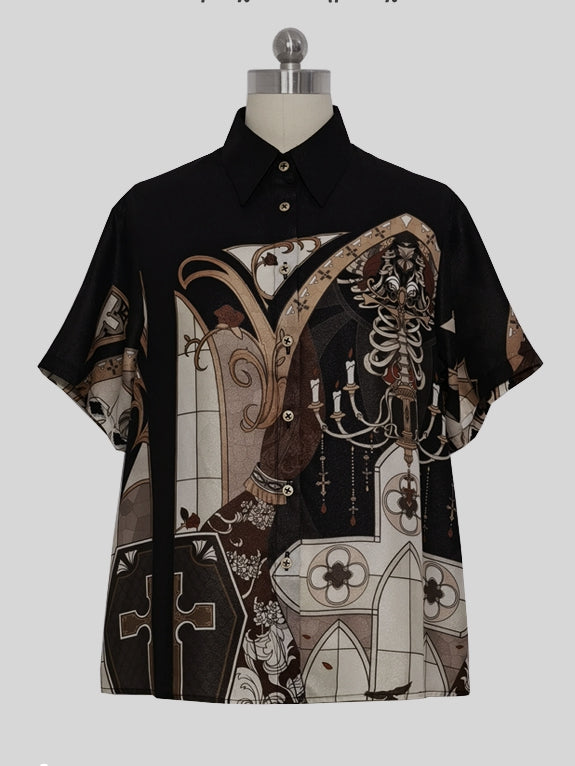 Chandelier Print Nachtbluse Command