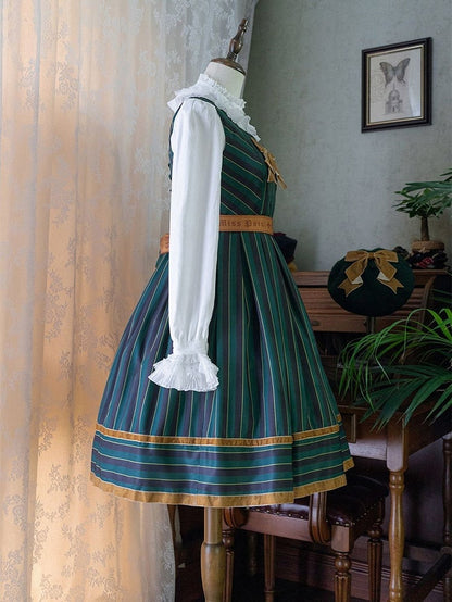Striped Big four in Otome Style with Lolita – Sash Jumper colors.) Bow Skirt Gothic (Available magical