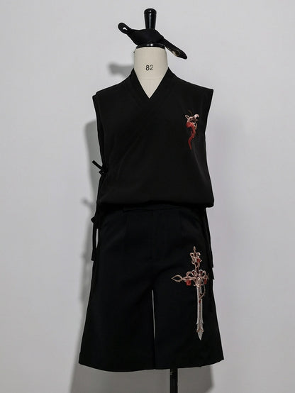 ナイトコマンド刺繍トップ