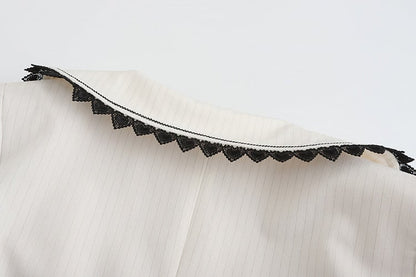 Lolita Split-Tail Ouji Cape Coat White Bunny-Ear Detachable with Aristocrat