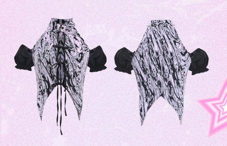 Y2Kセルフタイクロージャーフロントホルトトップ