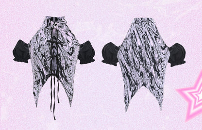 Y2Kセルフタイクロージャーフロントホルトトップ