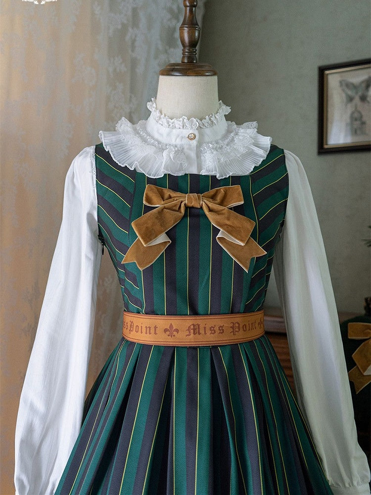 Striped Big four in Otome Style with Lolita – Sash Jumper colors.) Bow Skirt Gothic (Available magical