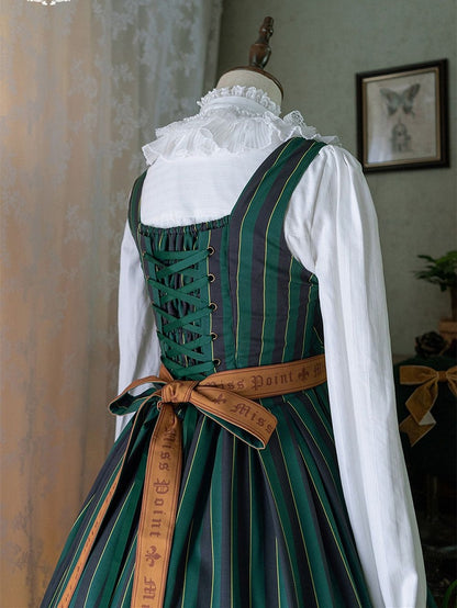 Striped Big four in Otome Style with Lolita – Sash Jumper colors.) Bow Skirt Gothic (Available magical