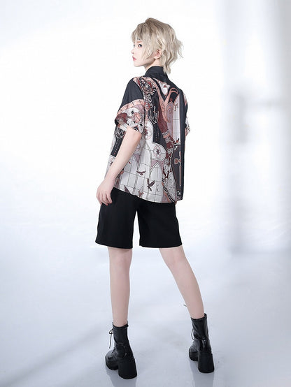 シャンデリアプリントナイトブラウスコマンド