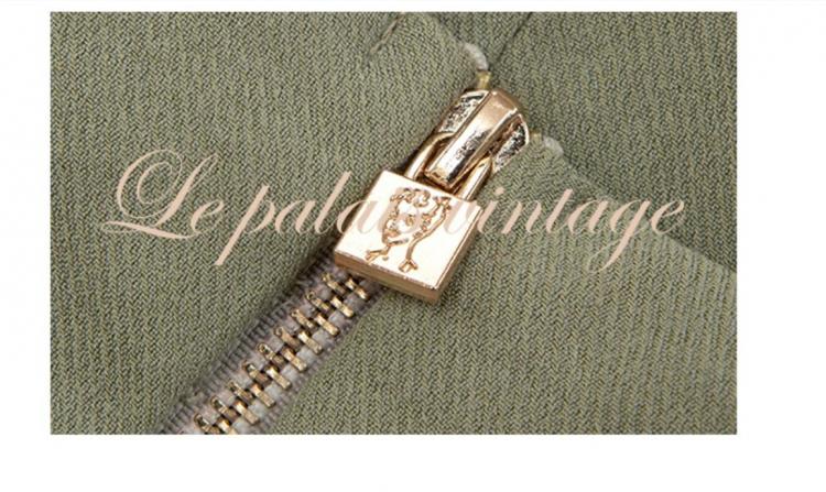 グリーンのビスチェコルセットトップ