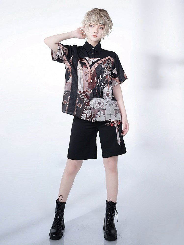 Chandelier Print Nachtbluse Command