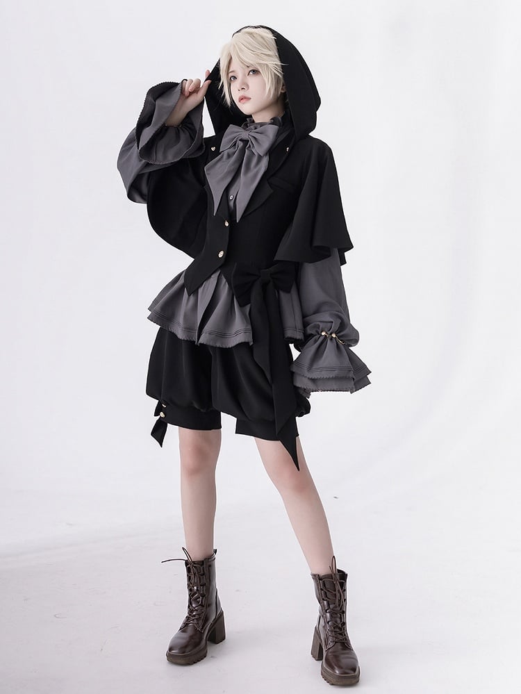 Schwarze Fashion Shorts Ouji Knickerbocker