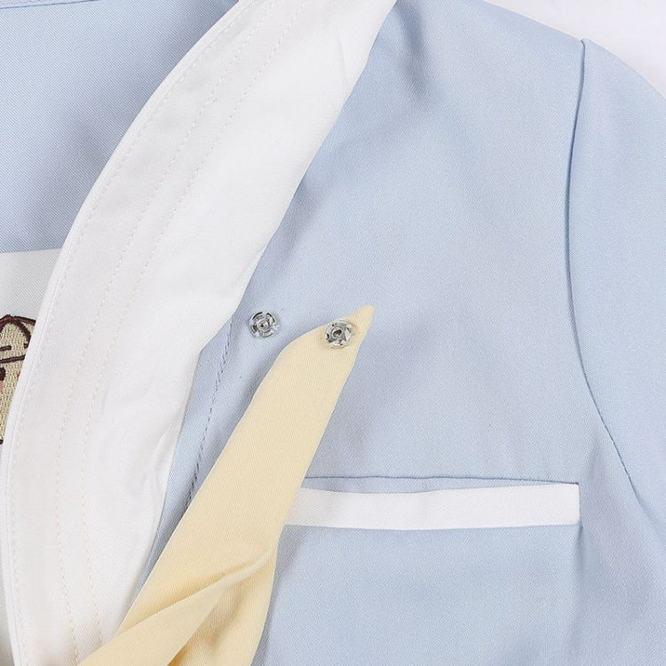 Blue Little Chicken Sailor Collar Top